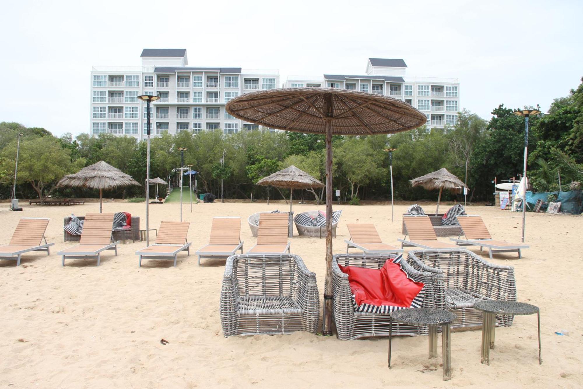 נה ג'ומטיין Grand Florida芭提雅带免费游泳池温泉桑拿浴和健身房瑜伽室私家海滩公寓e206 מראה חיצוני תמונה