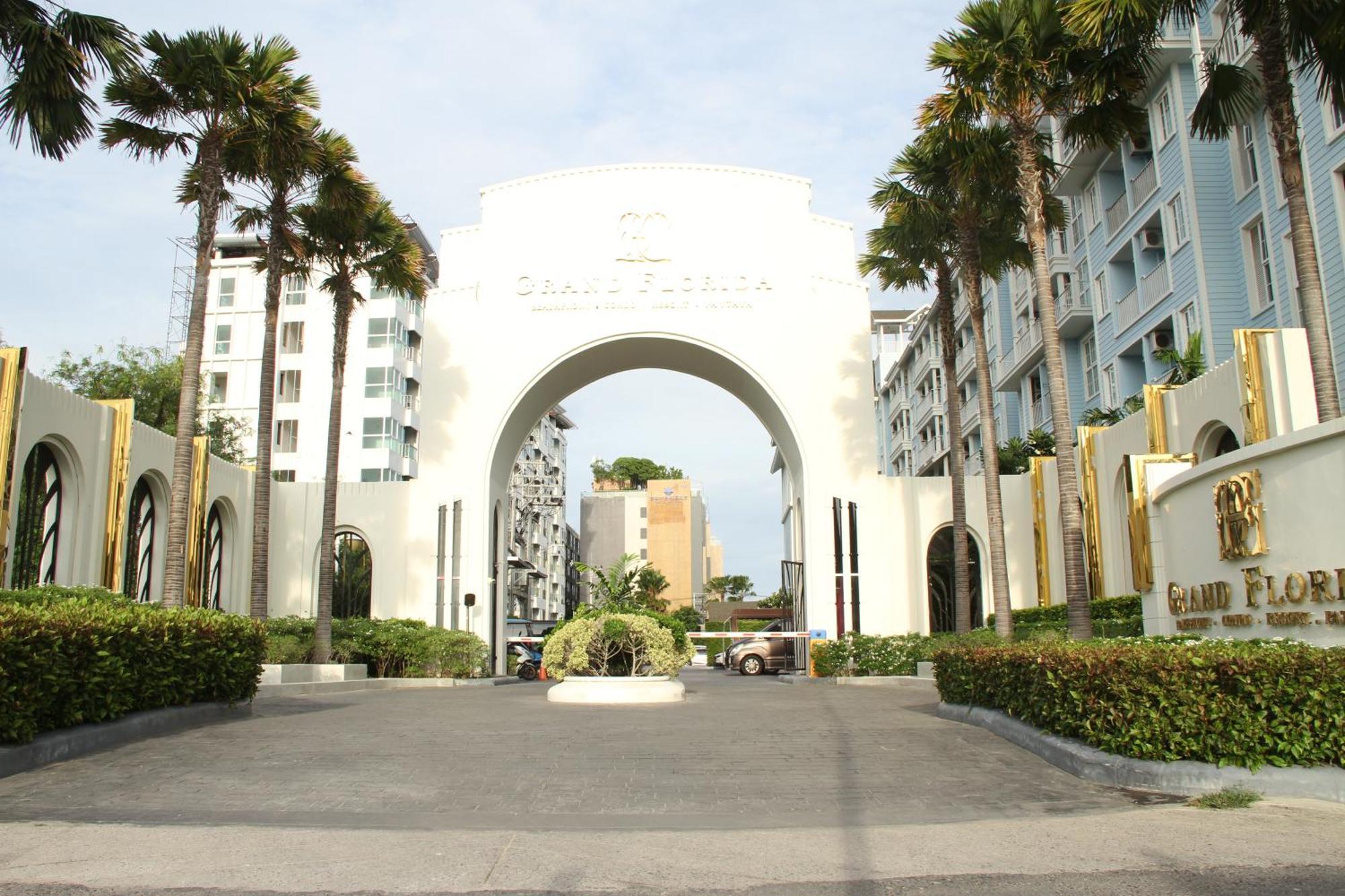 נה ג'ומטיין Grand Florida芭提雅带免费游泳池温泉桑拿浴和健身房瑜伽室私家海滩公寓e206 מראה חיצוני תמונה
